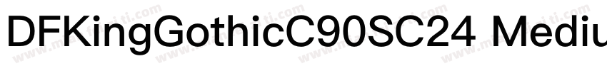 DFKingGothicC90SC24 Medium字体转换